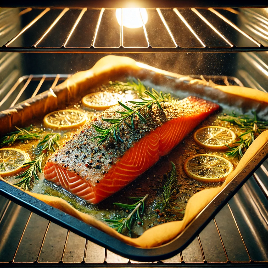 bake salmon at 400°F