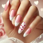 pink French nail tips